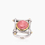 Кольцо из серебра с камнем родохрозит | Ювелирные украшения Sarkissian - фото 2