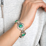 Браслет из серебра с камнем малахит | Ювелирные украшения Sarkissian - фото 2