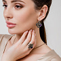 Серебряные серьги с кушонами аметиста | Ювелирные украшения Sarkissian - фото 3