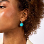 Серебряные серьги «Бирюзовые Тропы» | Ювелирные украшения Sarkissian - фото 2