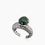 Cеребряное кольцо с камнем нефрит | Ювелирные украшения Sarkissian - фото 1