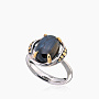 Кольцо из серебра с камнем питерсит | Ювелирные украшения Sarkissian - фото 1