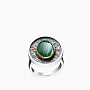 Серебряное кольцо «Малахитовый Взор» | Ювелирные украшения Sarkissian - фото 1