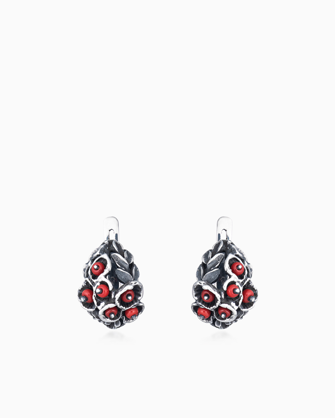 Серебряные серьги «Искры Флоры» - фото 1
